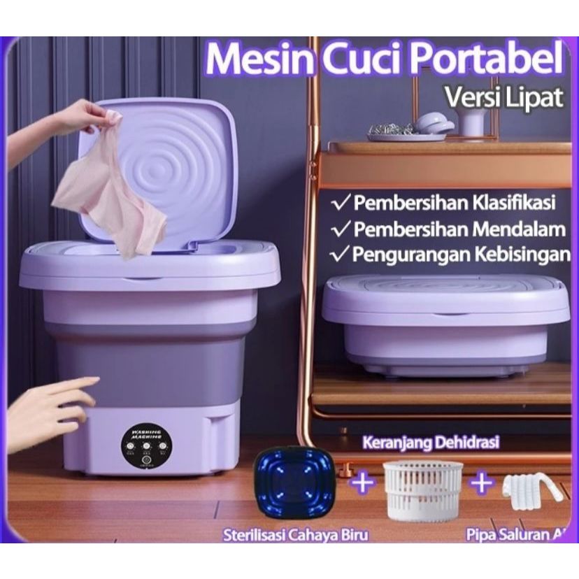 Mesin Cuci Mini Portable Mesin Cuci Lipat Mini Folding Washing Machine Mesin Cuci Kecil