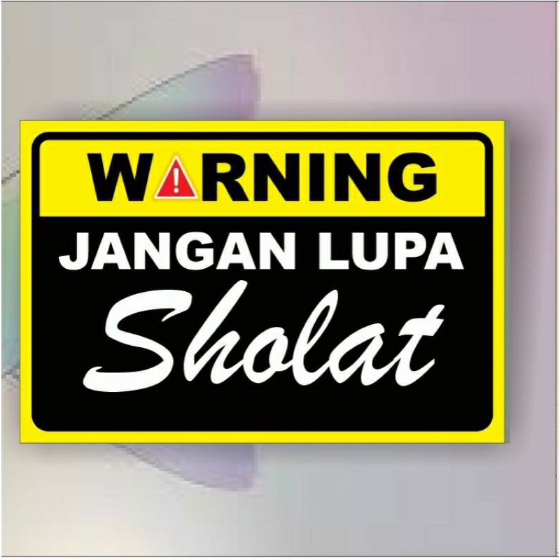 

stiker jangan lupa sholat