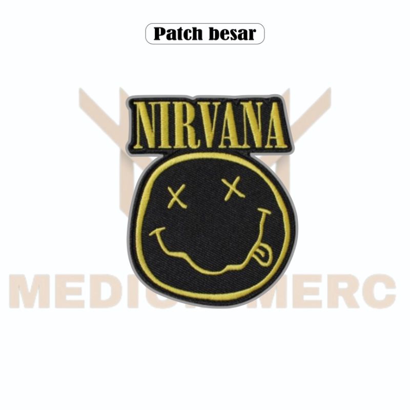 Emblem Jaket Back Patch Bordir Nirvana Patch Bordir Besar