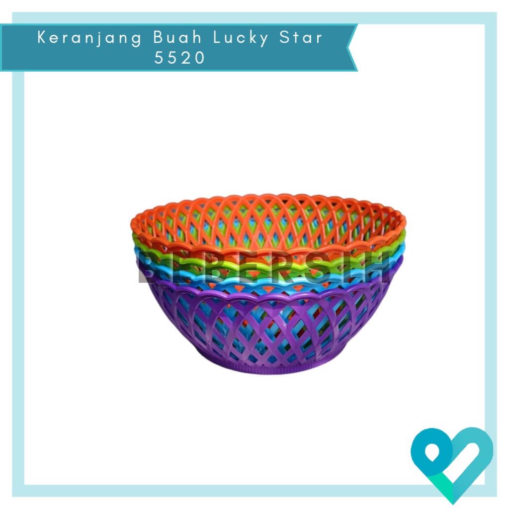 Keranjang Buah Lucky Star 5520/ Keranjang Bulat Serbaguna Lucky Star