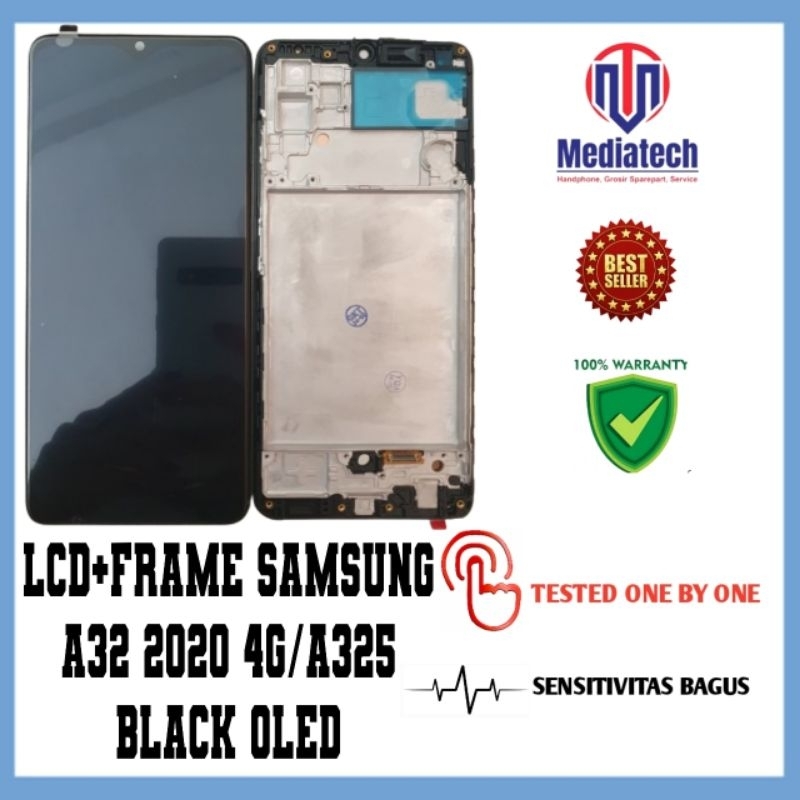 LCD+FRAME SAMSUNG A32 2020 4G/A325/A325F BLACK OLED
