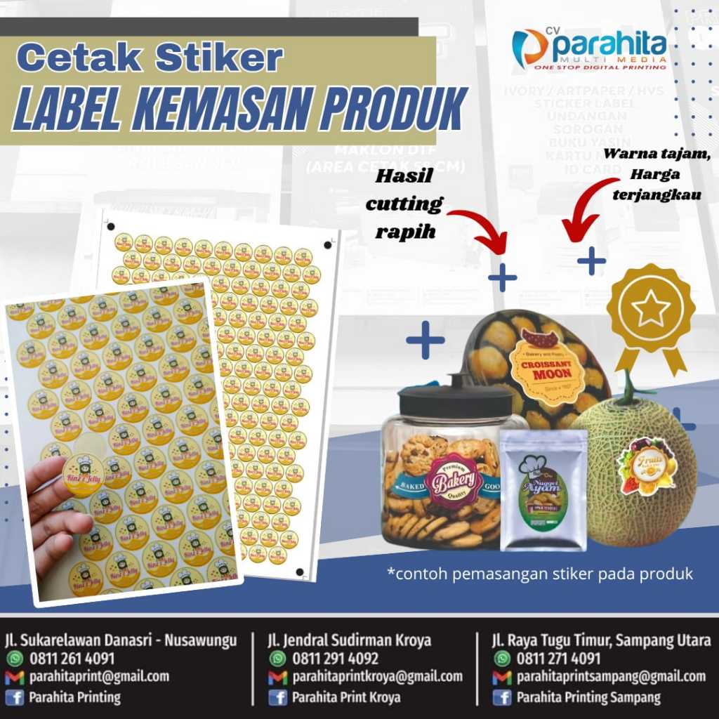 

Cetak Sticker Chromo A3+ Custom Termurah