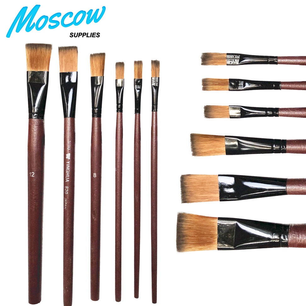 

ART R97D Kuas lukis flat besar set isi 6