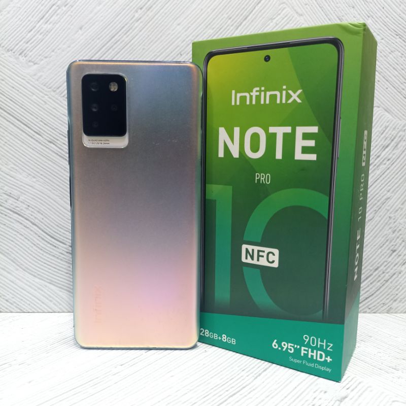 Infinix Note 10 Pro NFC 8/128 GB Handphone Second Bekas Fullset