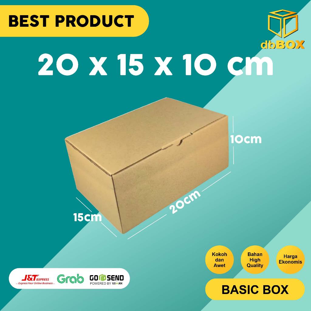 

(10pcs) Kardus 20x15x10 cm --box Die Cut dan easy usage--