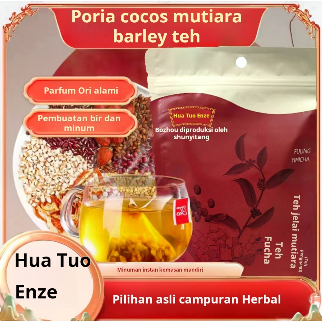 

Poria, barley dan teh barley tanpa bahan tambahan. Mudah dibawa.