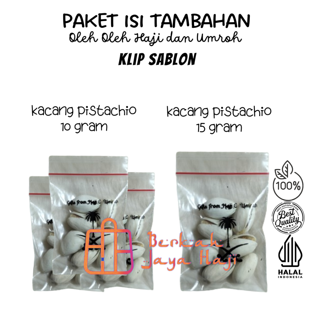 

paket pistacio dalam kemasan per 100 kemasan