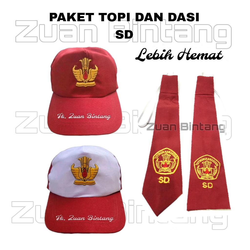 TOPI SD + DASI SD 1 PAKET/PAKET TOPI SD PLUS DASI SD