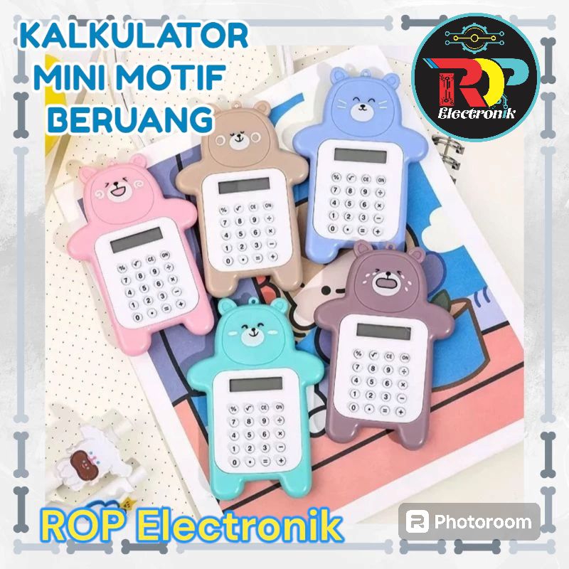 

CLAIYDREAM GANTUNGAN KALKULATOR MINI MOTIF BERUANG