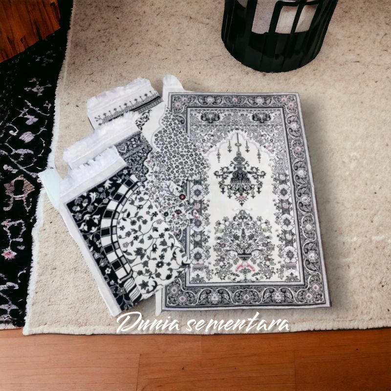 SAJADAH SAFATEX TURKY BLUDRU PREMIUM BAHAN HALUS DAN LEMBUT