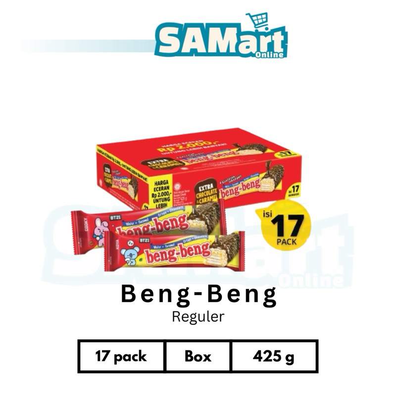 

Beng Beng Reguler Box Isi 17 pack 425 gr [INSTAN SLEMAN] Bengbeng Beng-beng