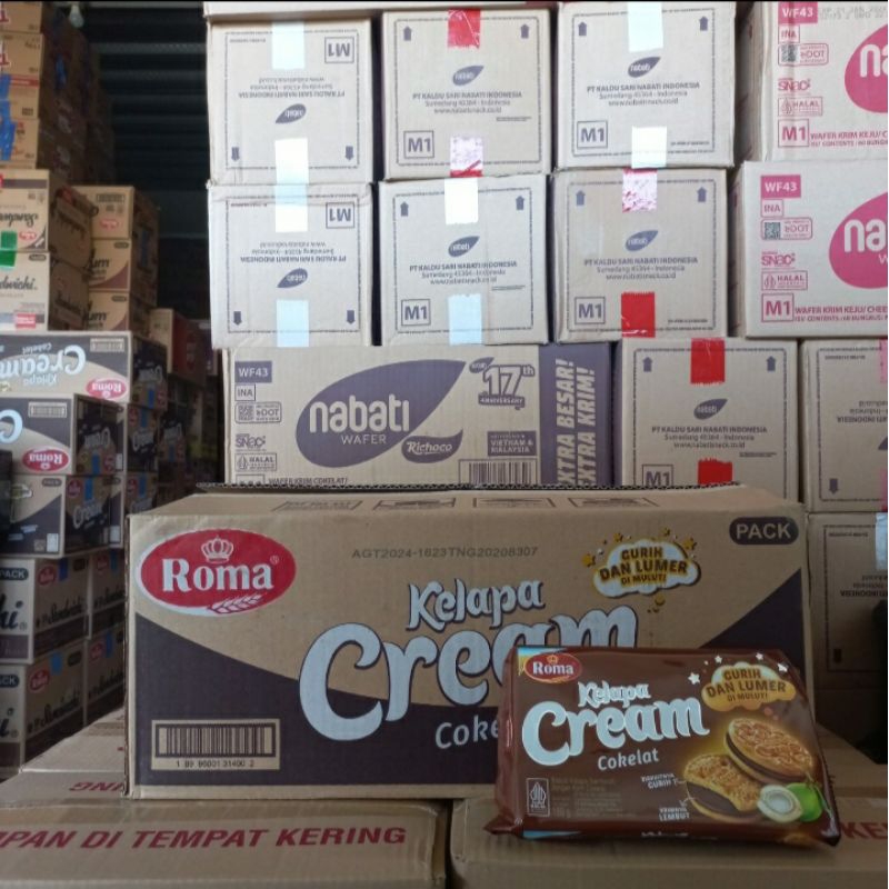 

Roma kelapa cream 1 karton isi 28