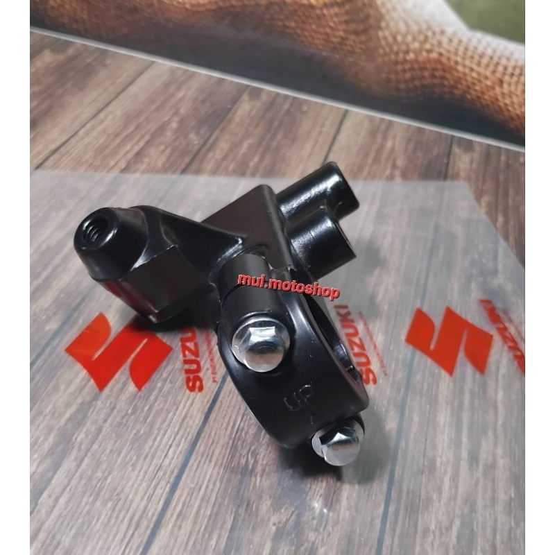 dudukan handle kiri kopling/dudukan spion (drat 12) suzuki satria fu 150 karbu