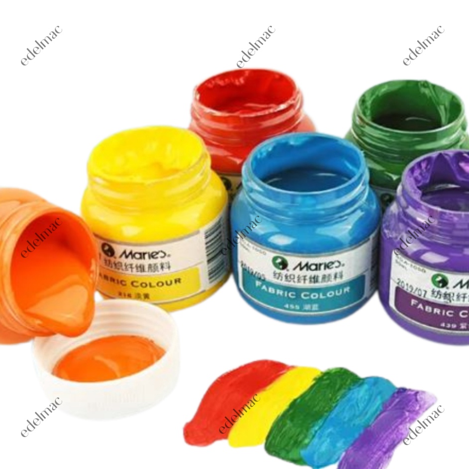 

Super Potongan Fabric Paint Textile Cet Lukis Kain Kanvas Tas Sepatu Craft Handmade DIY