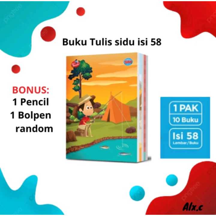 

[IM] Buku tulis sinar dunia 58 lbr per pak isi 10