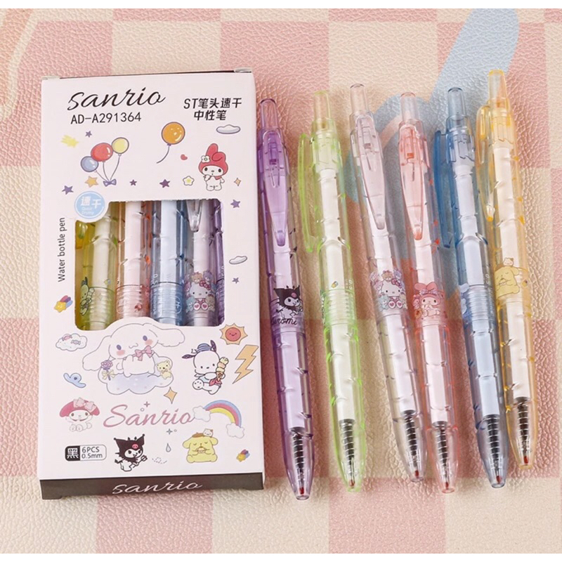 

PULPEN GEL MEKANIK ISI 6 PCS / SET