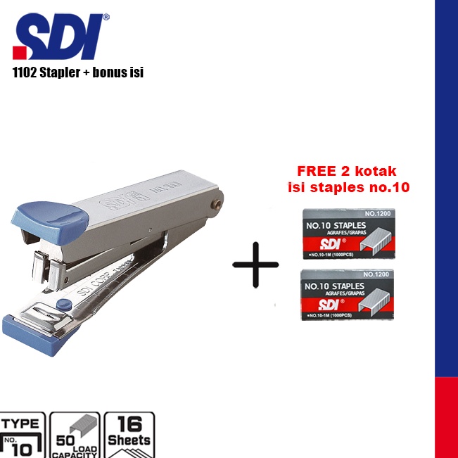 

Flash Promo PROMO Stapler SDI 112 HD1 GRATIS 2 isi SDI No1