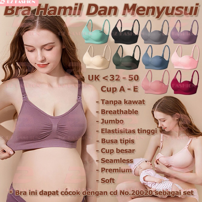 Dear Bra bh menyusui tanpa kawat Bra ibu hamil jumbo Bra busui push up Cup besar nursing bra Pakaian
