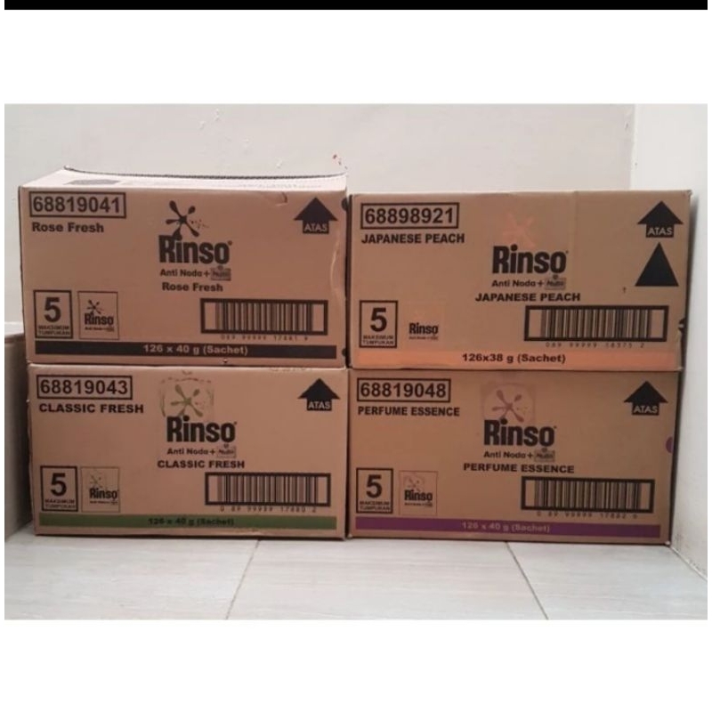 FREE ONGKIR - Rinso Cair Renceng 500 Isi 288 Sachet- Harga 1 Dus