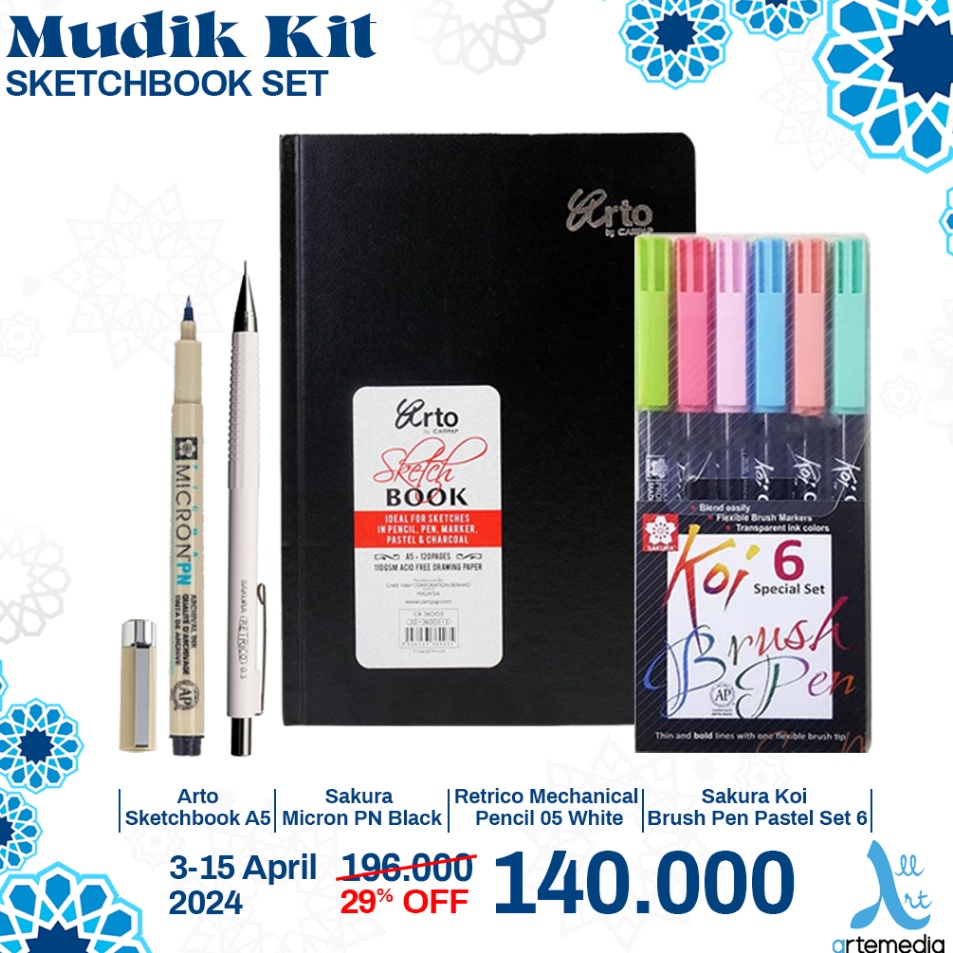 

Spesial Terkini Buku Sketsa Arto A5 Hard Cover Sketchbook