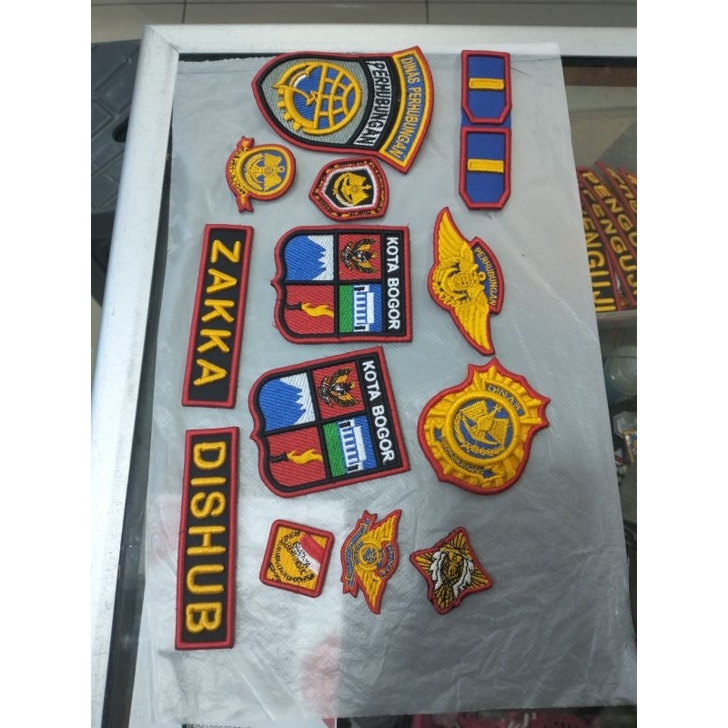 atribut bordir dishub timbul