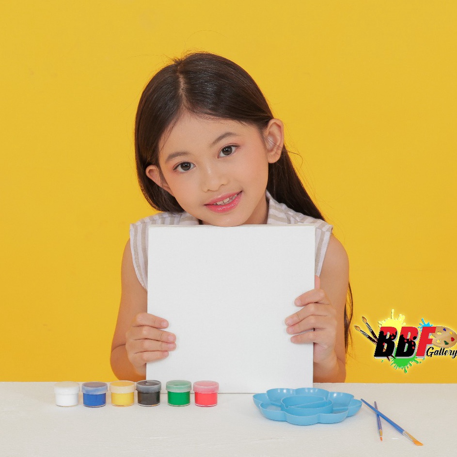 

Serbu Stock Kanvas Lukis Anak Paket Lengkap Set Melukis Canvas Cat Akrilik Palet Kuas Painting Kit Box