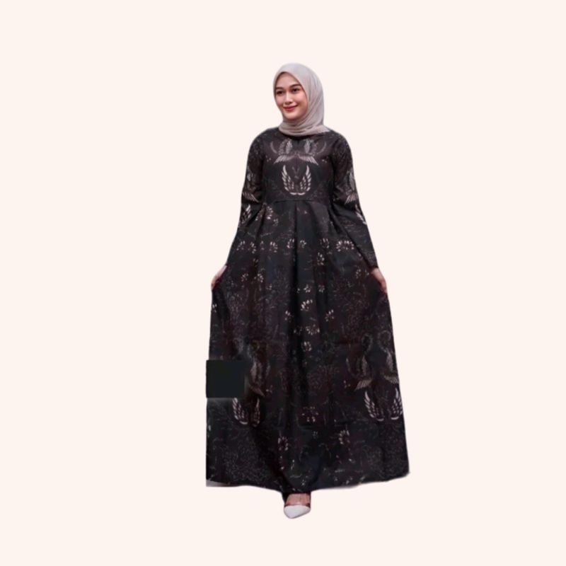 GAMIS BATIK  WANITA MODERN MOTIF SAWUNG GALUH READY SIZE STANDART DAN JUMBO