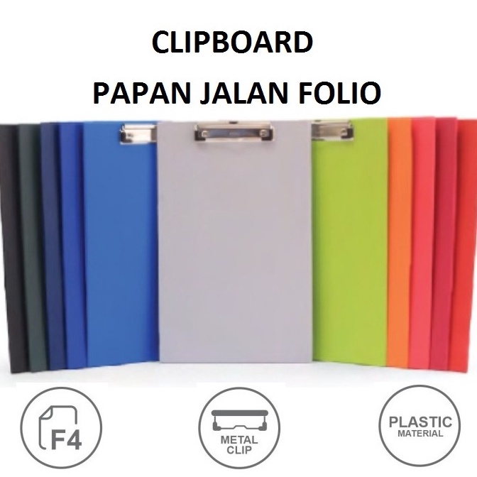 

Paket Diskon Bantex Clipboard Papan Jalan Size Folio F4