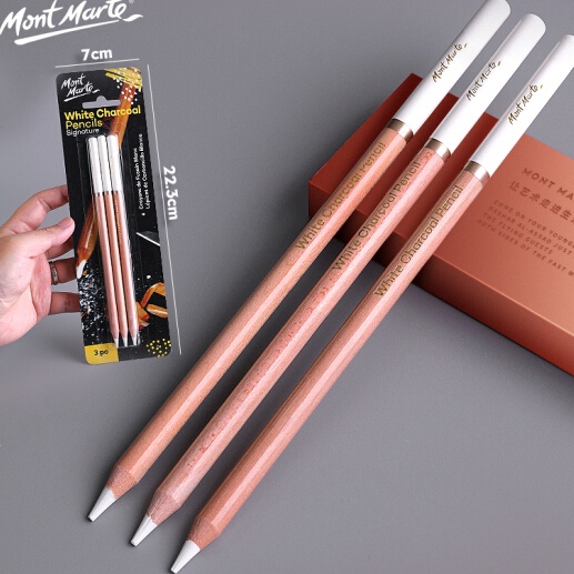 

KODE R2S9 Mont Marte White Charcoal Pencils Set 3 Pensil Putih Charcoal