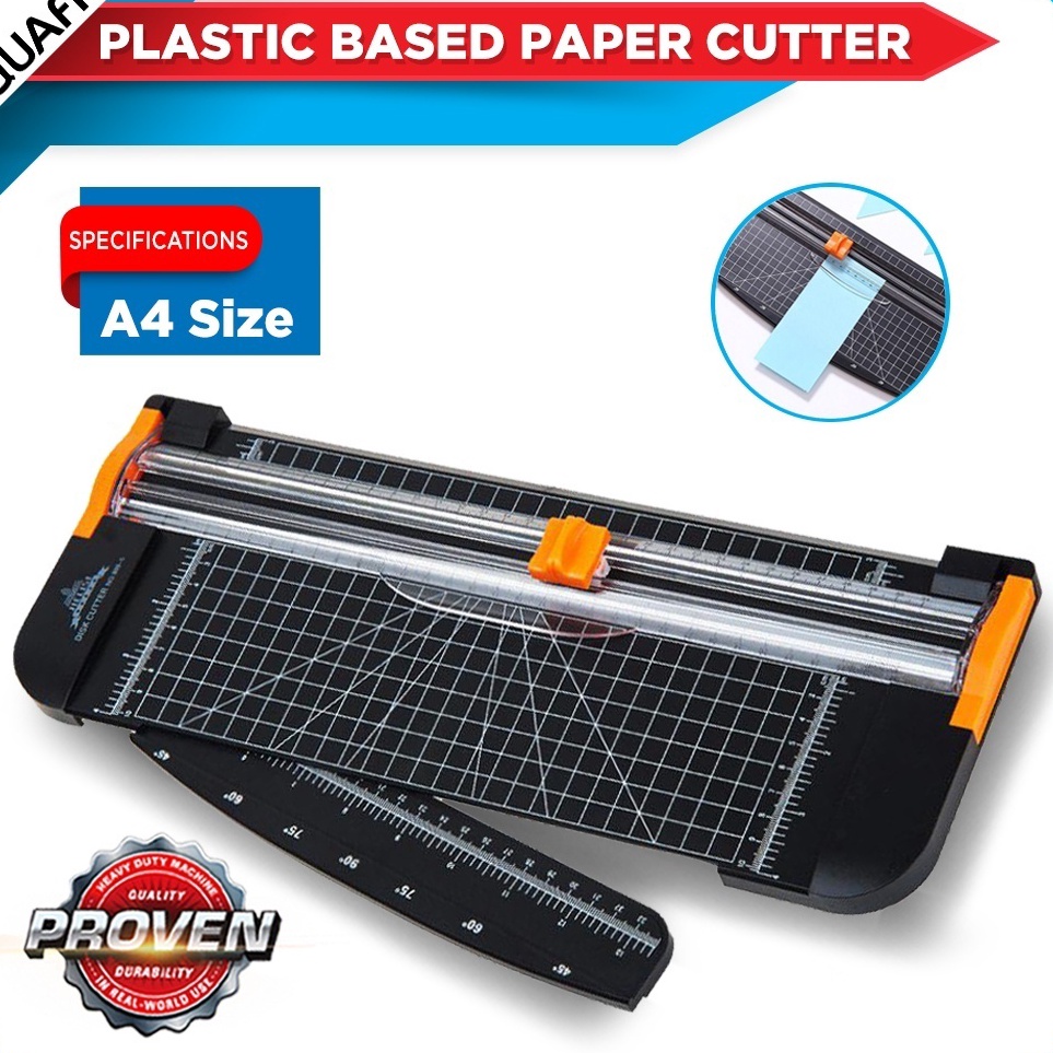 

Pasti Update QUAFF Paper Cutter A4 PlasticAlat Potong KertasPaper Cutter