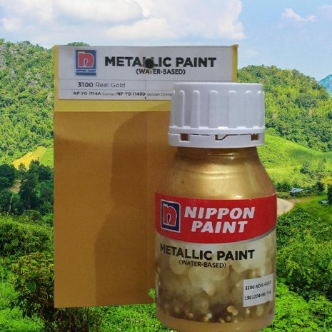 

Terlaris NIPPON PAINT METALLIC PAINT WATER BASED 31 REAL GOLD READY