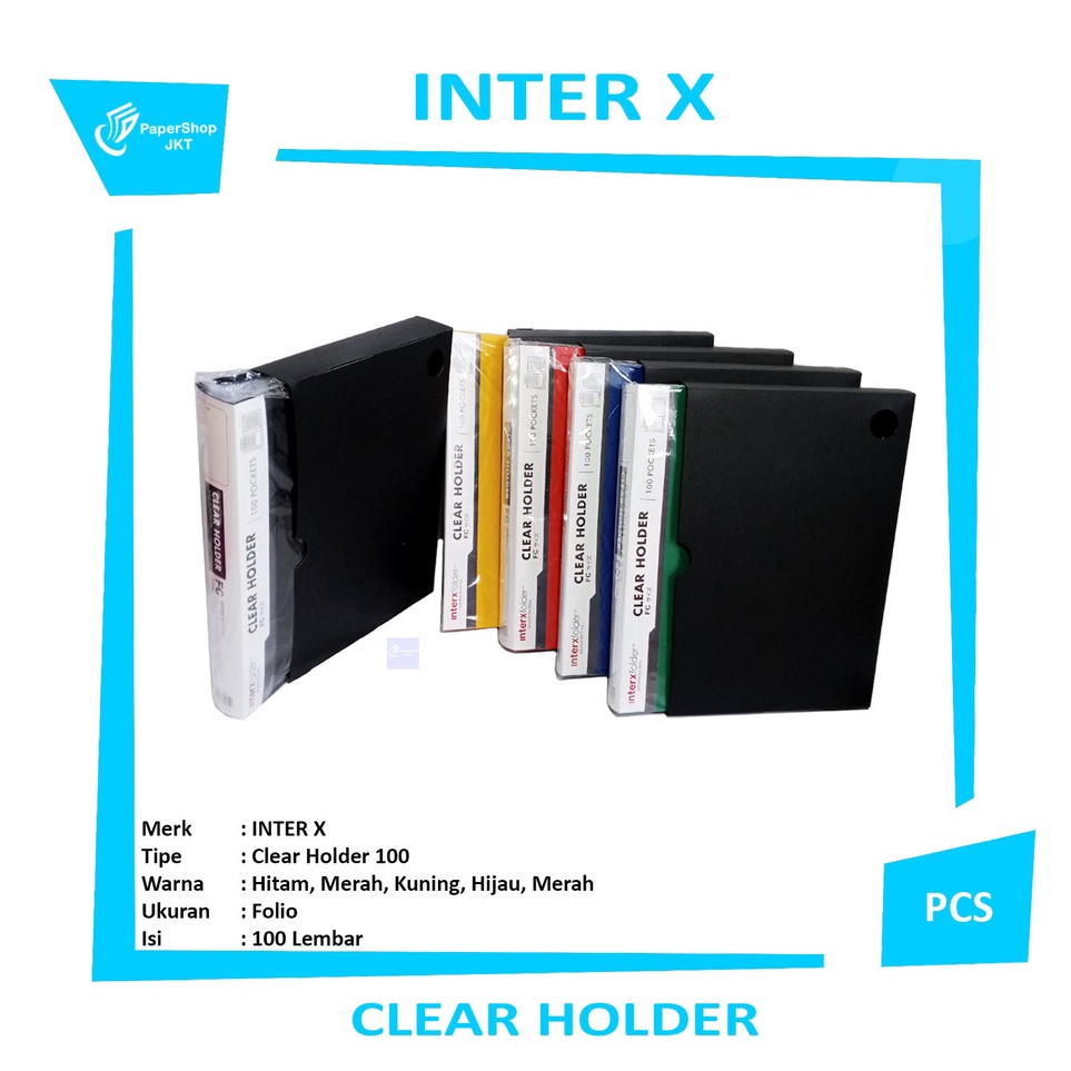 

Fast Order Inter X Clear Holder Folio Isi 1 Lembar Cover Box Tebal