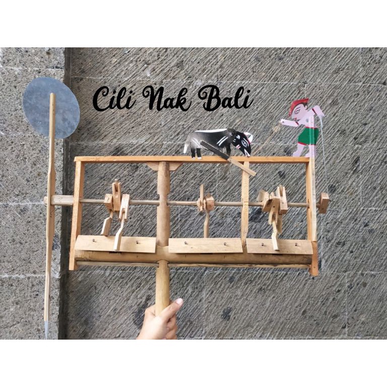 KODE C2K4 Kincir Angin Bambu Alat Musik Angklung Wind Chime Pindekan Gambelan Bali 3 nada