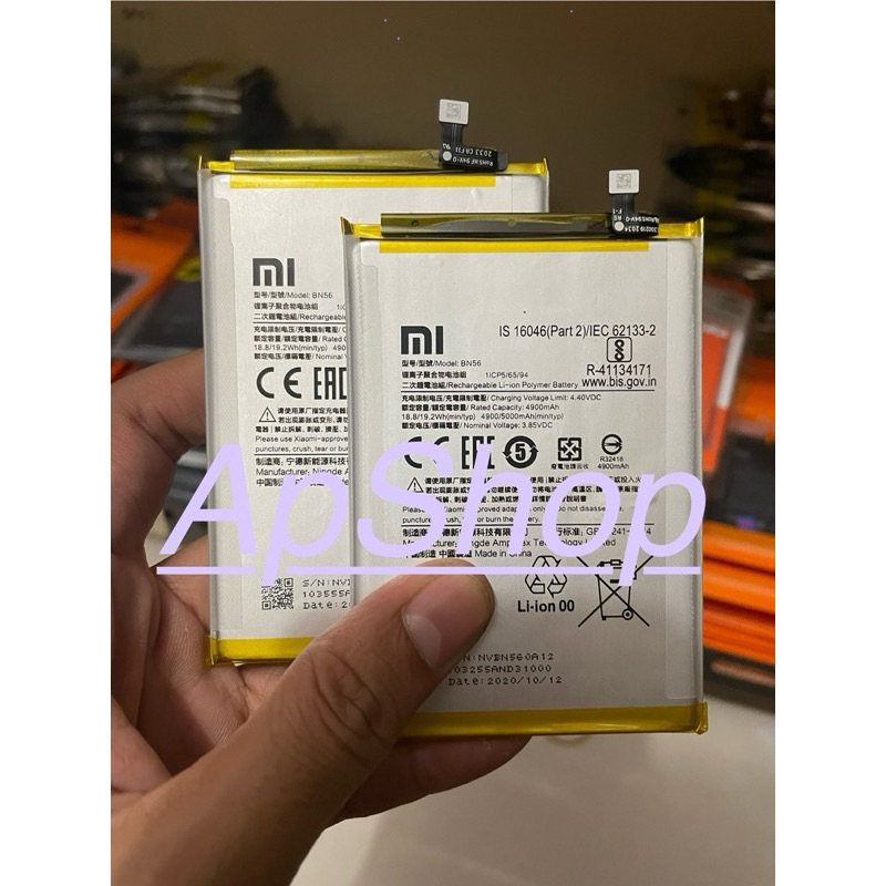 Baterai Batre Xiaomi BN56 Original HP Xiaomi Redmi 9A Battery Batrei Tanam Xiomi Redmi 9A BN56