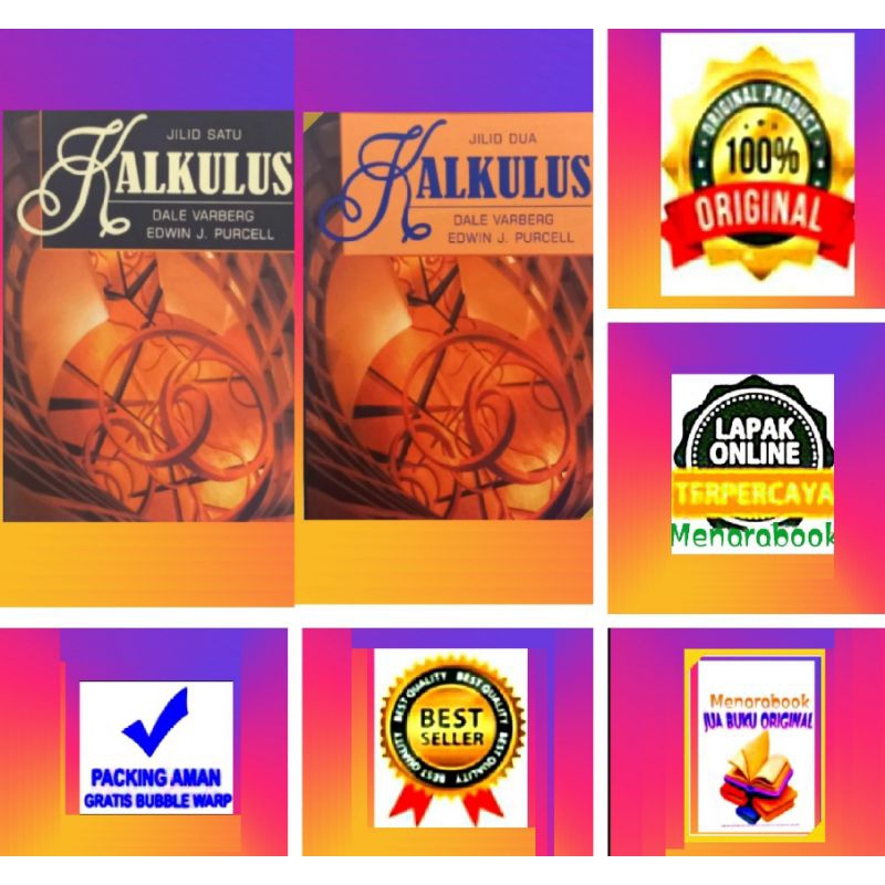 {Original}. Kalkulus Edisi 7 Jilid 1 & 2 - Dale Varberg , Edwin J Purcell