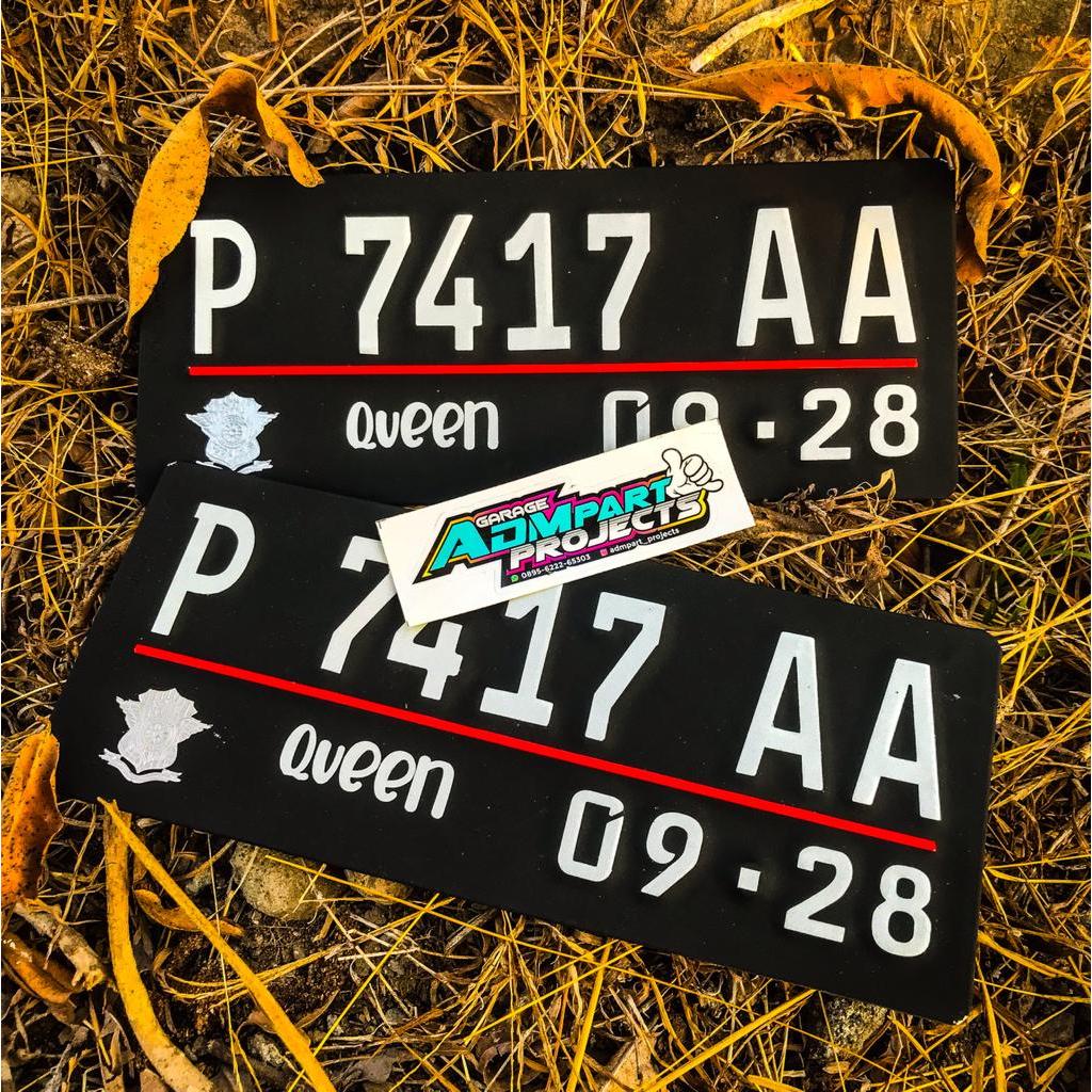 PLAT MOTOR WARNA HITAM//PLAT NOMOR BAUT TANAM//PLAT NOMOR STANDAR