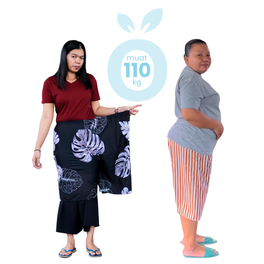 MANGO pendek wanita Celana Pendek Wanita Jumbo Bigsize Bahan Adem Model Kolor Selutut Santai