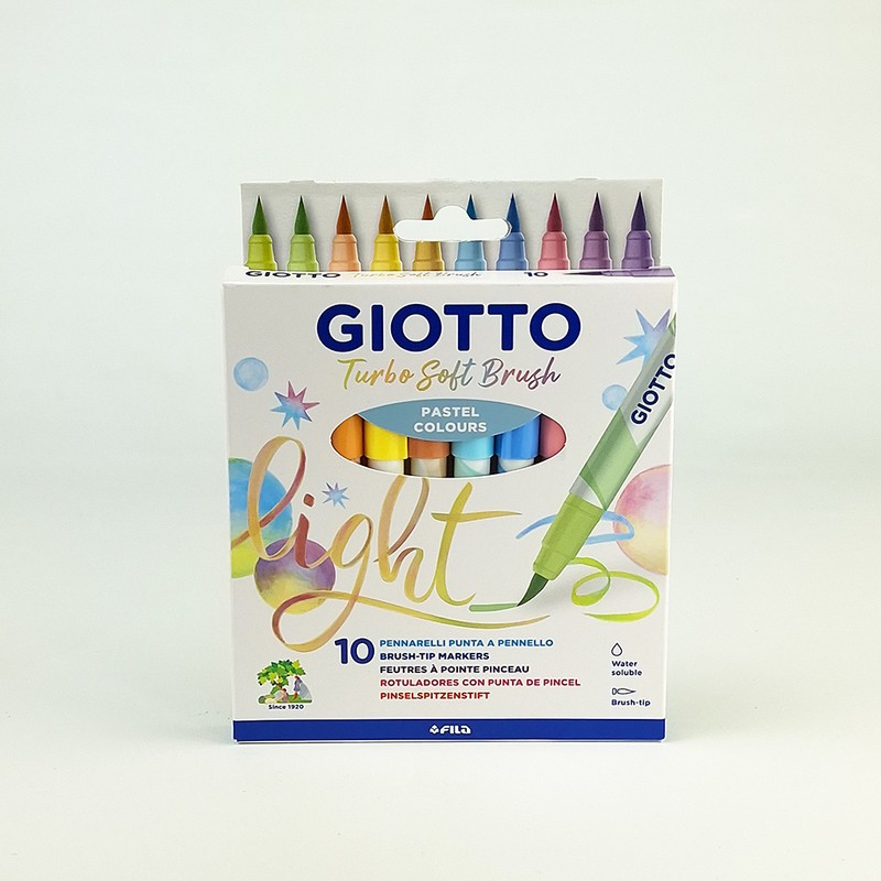 

NEW PRODUCT GIOTTO TURBO SOFT WATERCOLOR BRUSH PEN PASTEL SET 10 WARNA - WARNA TAJAM, BISA DI-BLEND