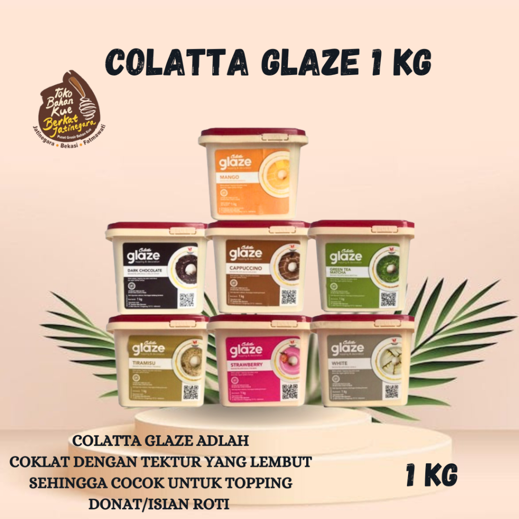 

COLATTA GLAZE 1 KG / DOUGHNUT TOPPING DONAT DONUT PISANG NUGGET