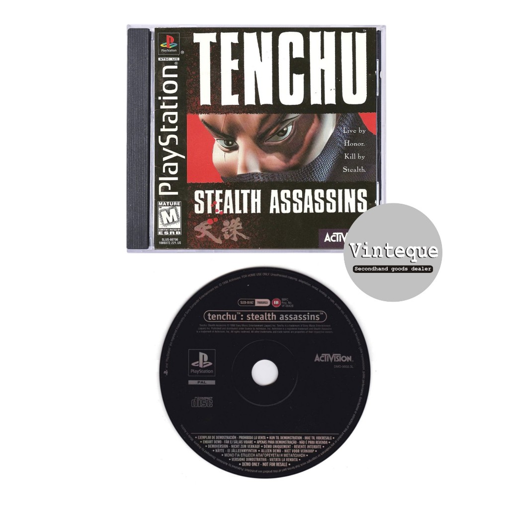 Kaset CD PS1 Playstation 1 Original Pabrik Tenchu Stealth Assassins