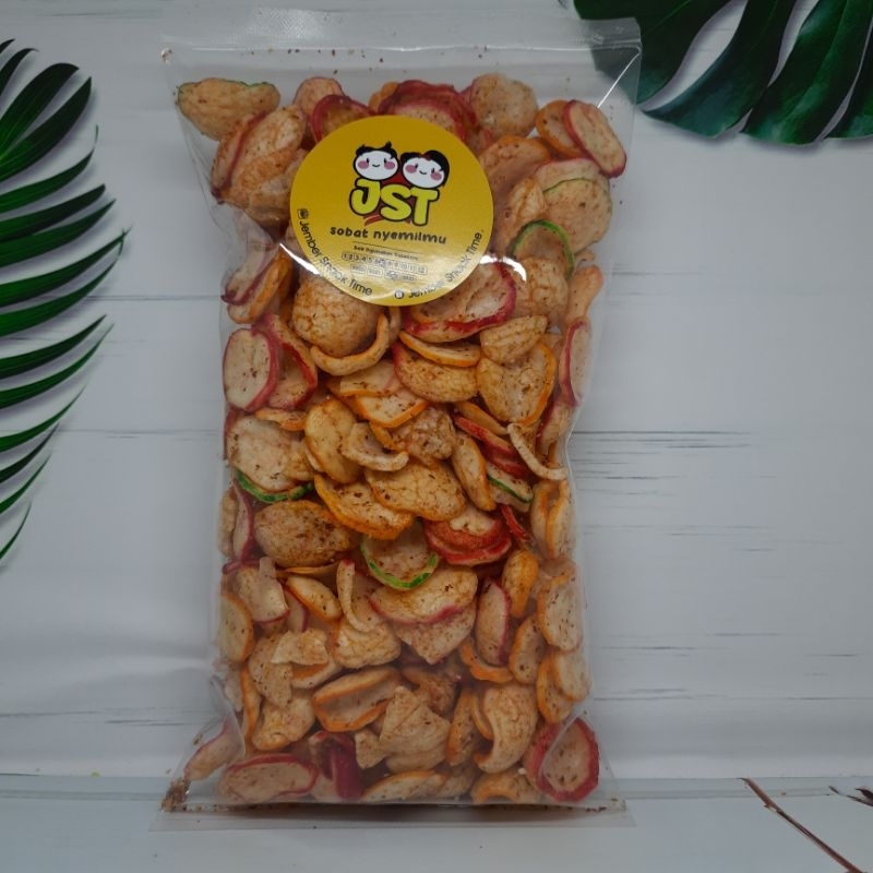 

[500gr] Krupuk Seblak Koin Kering Pedas Daun Jeruk Kiloan Jember Snack Time