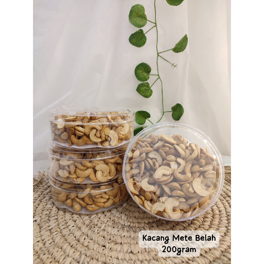 

Kacang Mede Kacang Mete Toples Kacang Mete Belah Kacang Mete Patahan 200gr/toples