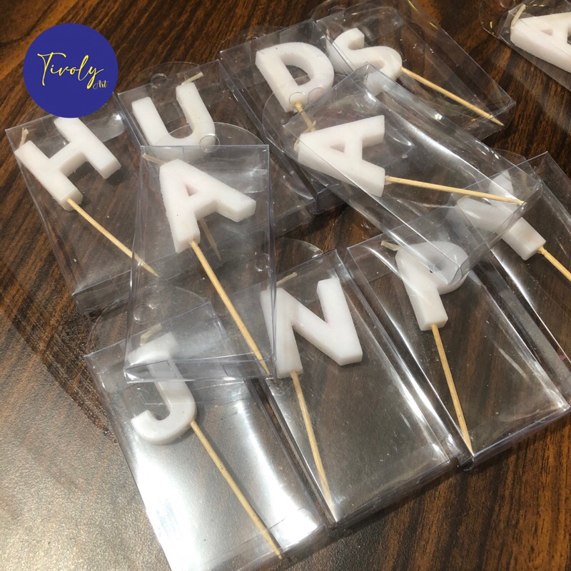 Lilin Ulang Tahun | Lilin HURUF PUTIH