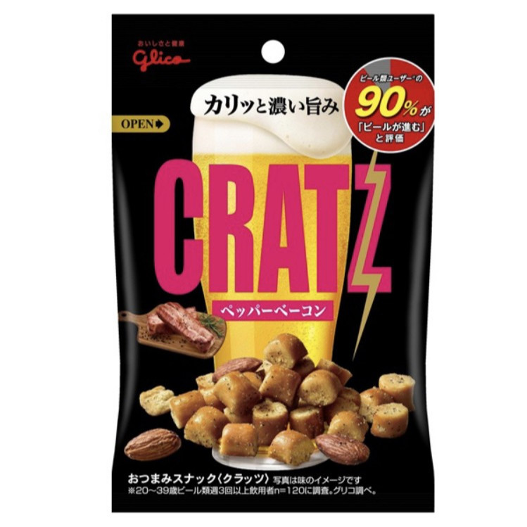 

Glico Cratz Pepper Bacon 42gr Snack Import Jepang