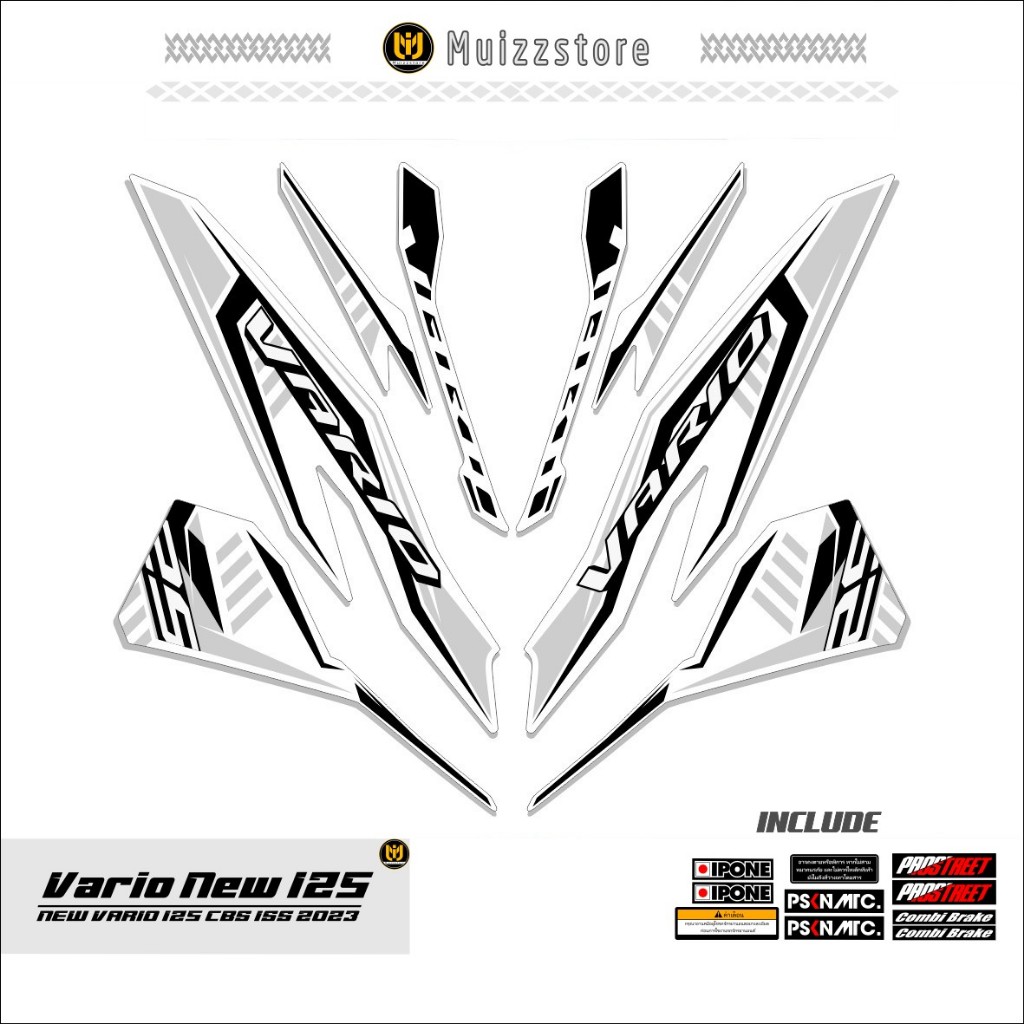 STRIPING VARIO NEW 125 / MOTIF 34 / STICKER VARIO NEW 125 CBS ISS / 2018 - 2021 / MUIZZSTORE