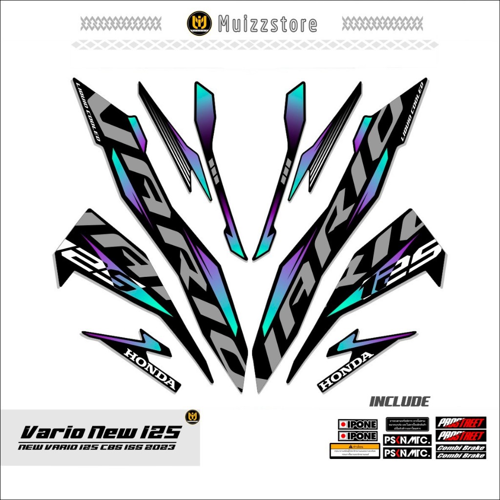 STRIPING VARIO NEW 125 / MOTIF 51 / STICKER VARIO NEW 125 CBS ISS / 2018 - 2021 / MUIZZSTORE