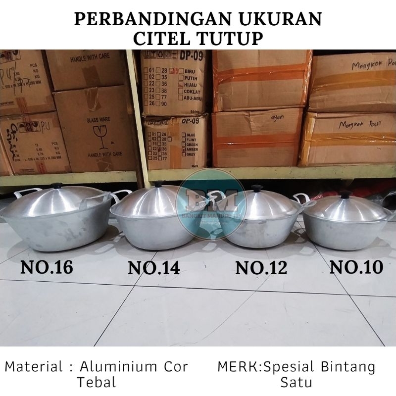 Kuali citel nomor 16 citel ukuran besar panci citel serbaguna
