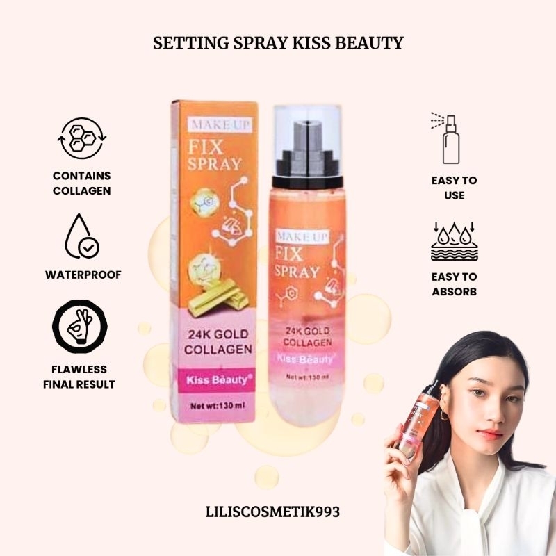 ECER FIX SPRAY SETTING SPRAY BEST SELLER ALL VARIANT BY KISS BEAUTY 2288