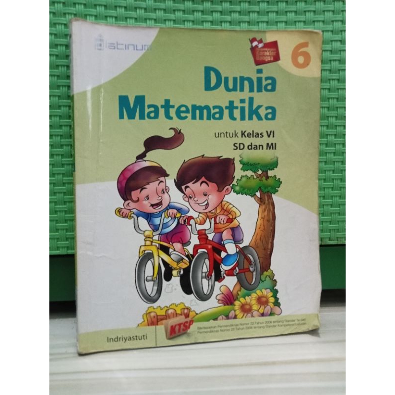 Buku Dunia Matematika Untuk Kelas 6 SD dan MI Indriyastuti Platinum