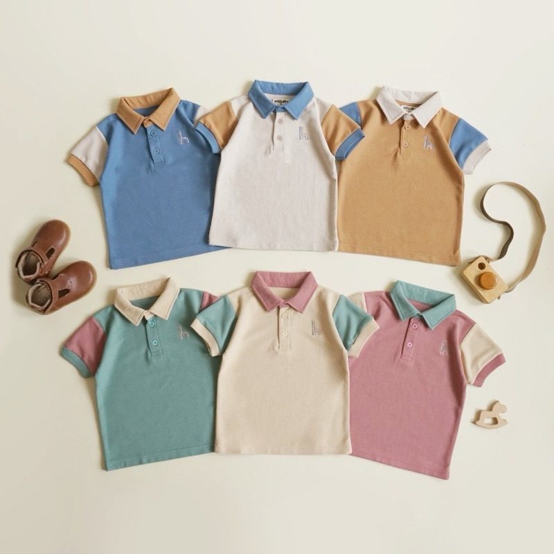 Kaos Polo Anak Baju Bayi Balita | Baju Atasan Anak | Kaos Bayi Uniseks Lucu | Baju Anak Laki Laki Pe
